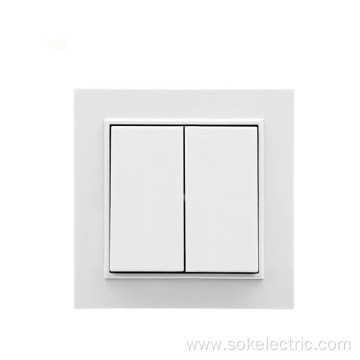 10A Hanger wall light switch 2 Gang